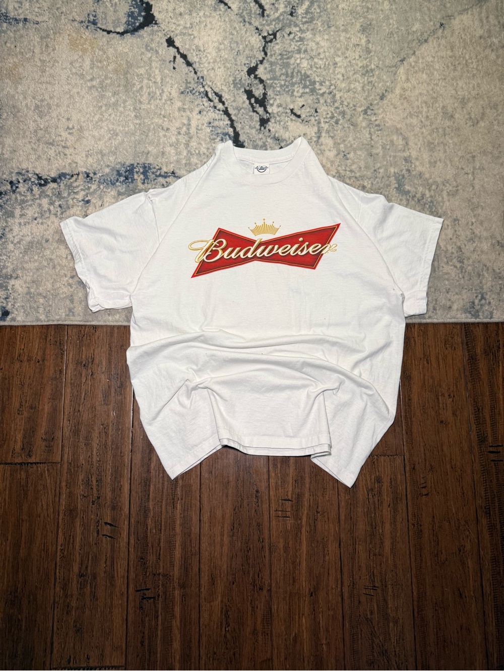 Vintage Budweiser Logo T-Shirt – Size Large